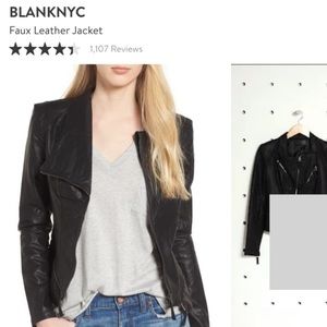 Nordstrom Blanknyc faux leather jacket - black